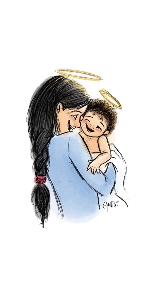 San José del Parque on Twitter: ""Muchas maravillas hay en el universo,  pero la obra maestra de la creación es el corazón materno". -Ernest Belsot.  #FelizdíadelaMadre 🖌 Dibujo: Pati Trigo… https://t.co/AcLfucAtEx"