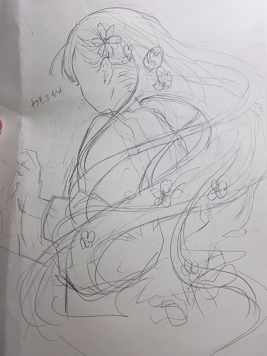 「普段はInstagramしかラフは載せないけどTwitterにも少しおすそ分け 」|🍃とあるお茶🍵名古屋個展3月10日〜4月6日のイラスト