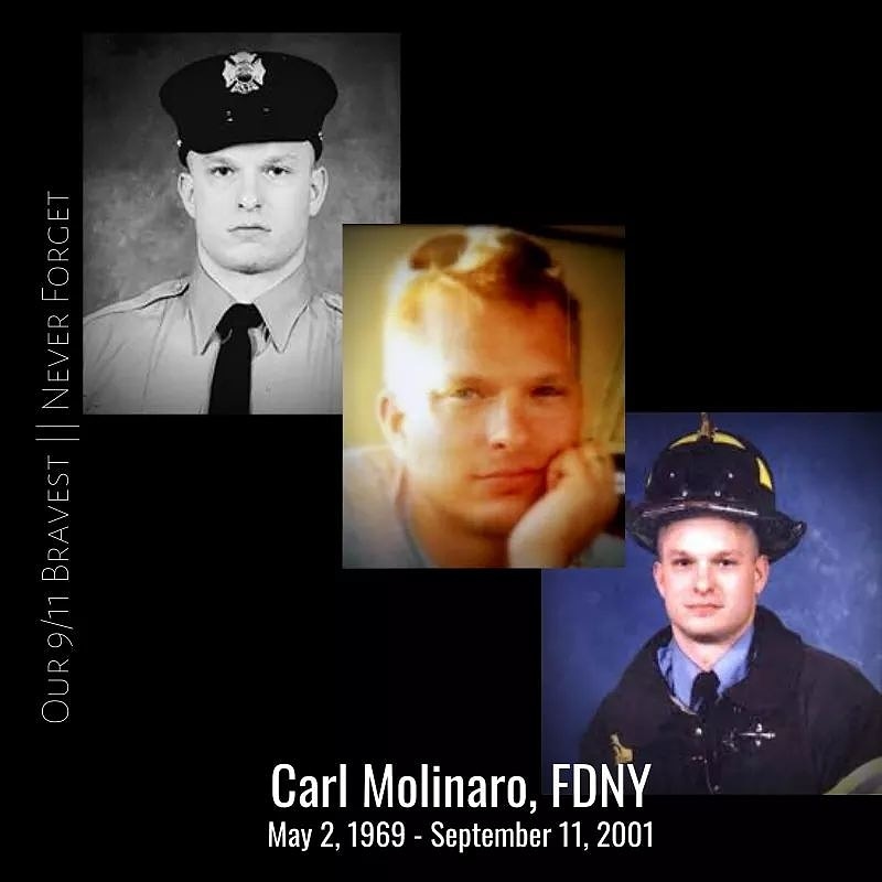 gofiredogs's tweet photo. Happy Birthday to Carl Eugene Molinaro of FDNYs Ladder 2 who perished on 9/11. I have long been friends with his Mom, Mrs Joan Molinaro, &amp; his sister Trudi. RIP &amp; Happy Birthday in Heaven Carl...#FDNY #NYPD #PANYNJ #NeverForget #AlwaysRemembered 343-37-23 ❤💛🖤🚔👮‍♂️👨‍🚒🚒👩‍🚒👮‍♀️🚑🇺🇸 https://t.co/zsZAdlR4fy