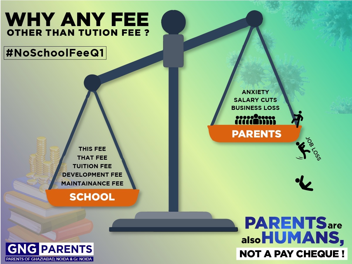 GPWS_Official's tweet photo. @drdineshbjp @dmgbnagar @dm_ghaziabad Many Parents are facing Survival issue in these pandemic situations due to salary cuts or complete business down. Please instruct school to waive off fee

#NoSchoolFeeQ1 https://t.co/8WVf5OkmQh