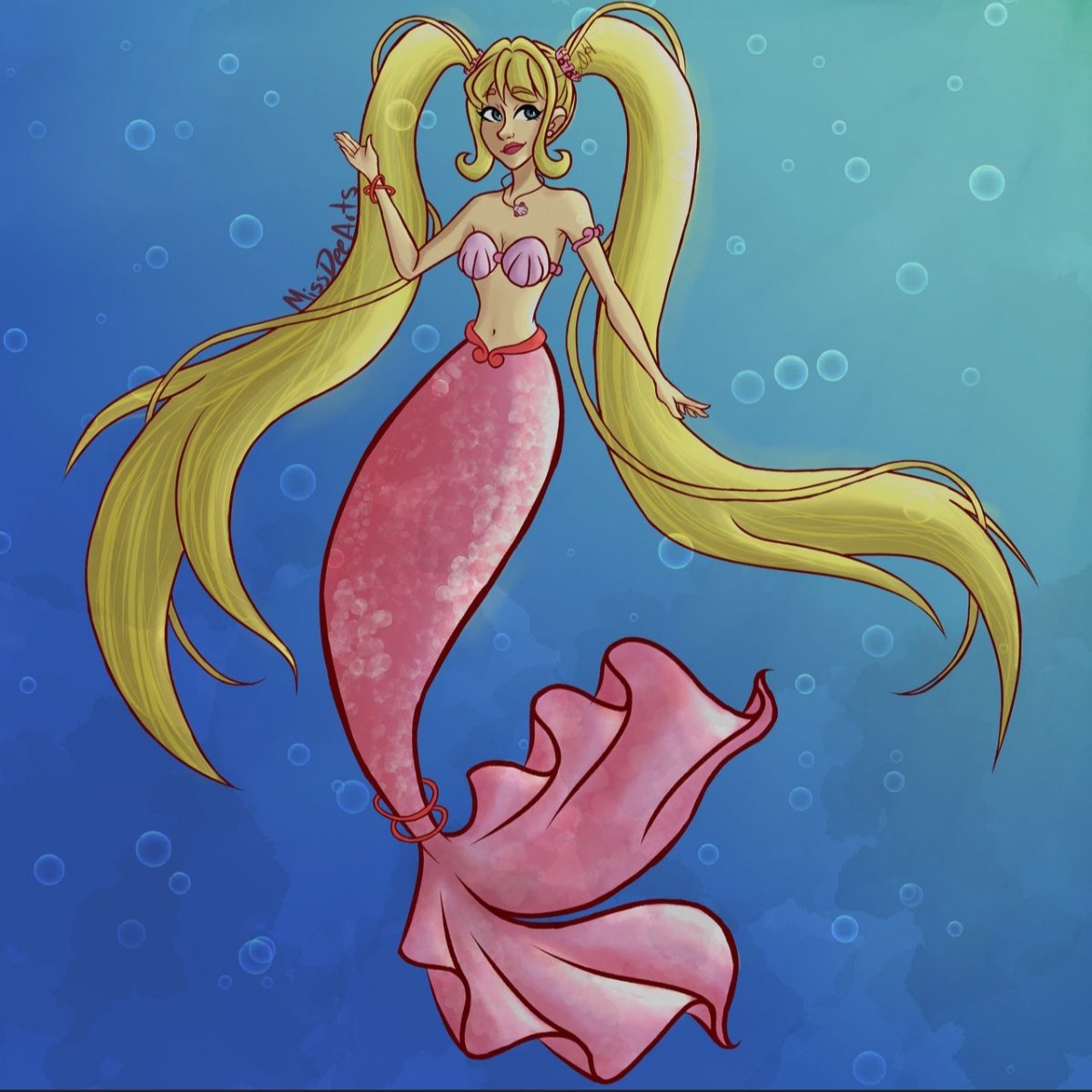 MissDeeArts's tweet photo. Here's Lucia Nanami in honor of #mermay 🧜‍♀️ 

This was a bit of a nostalgic trip tbh, I used to watch this anime when I was a kid 😂 anyway I hope you like it!

#mermay2020 #mermaid  #mermaidmelody #artistsontwitter #digitalillustration #digitalart #artoftheday #clipstudiopaint https://t.co/WgPo7QLyFi