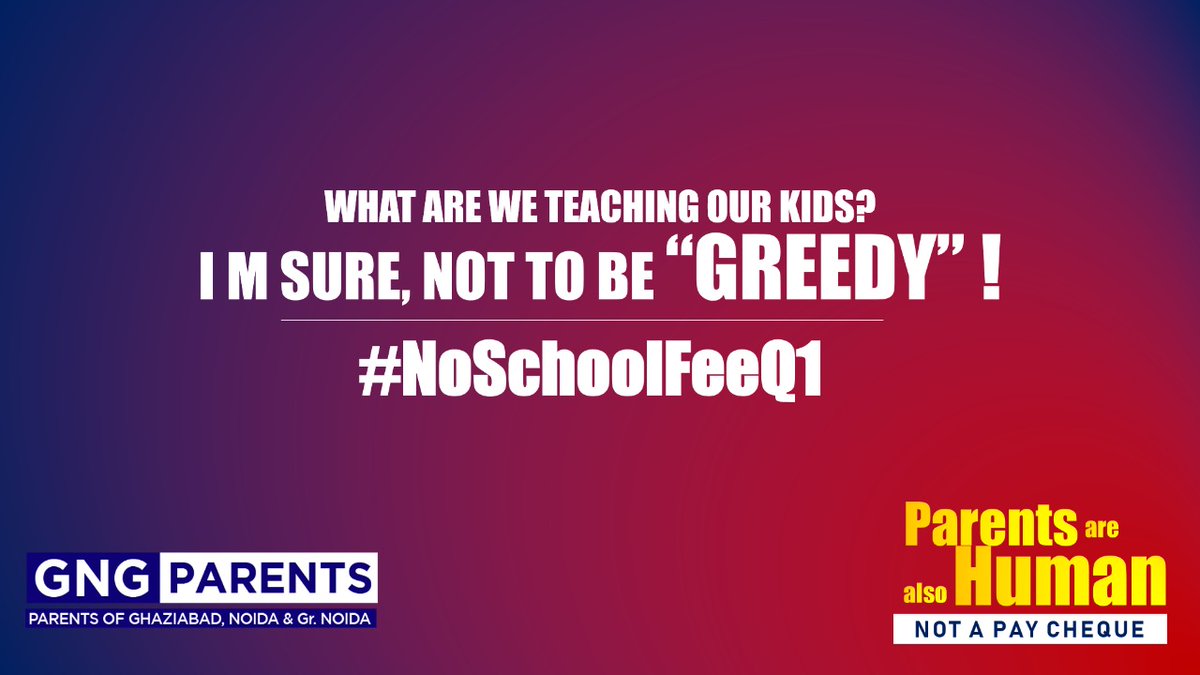 GPWS_Official's tweet photo. @PMOIndia @HRDMinistry @drdineshbjp Please pass an order to all schools to waive off school fees in these pandemic Situations.This will a aid for parents as all are facing economical crises due to salary cut and complete business down.

#NoSchoolFeeQ1 https://t.co/kQj2GbpT3m