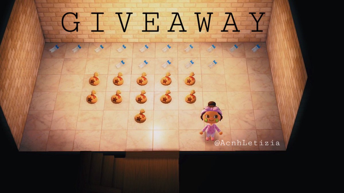 AcnhLetizia's tweet photo. 🎫💰 MY FIRST GIVEAWAY 💰🎫
After weeks of joining this wonderful Animal Crossing community I decided to do a giveaway! 

1 WINNER: 150 NMT🎫 and 1 MILLION BELLS

The rules:
✨LIKE 
✨RETWEET 
✨FOLLOW me
✨COMMENT your favourite villager

It will last 48 HOURS ⌚️ Good luck🍀🤞🏽 https://t.co/HxHKkUwB5o
