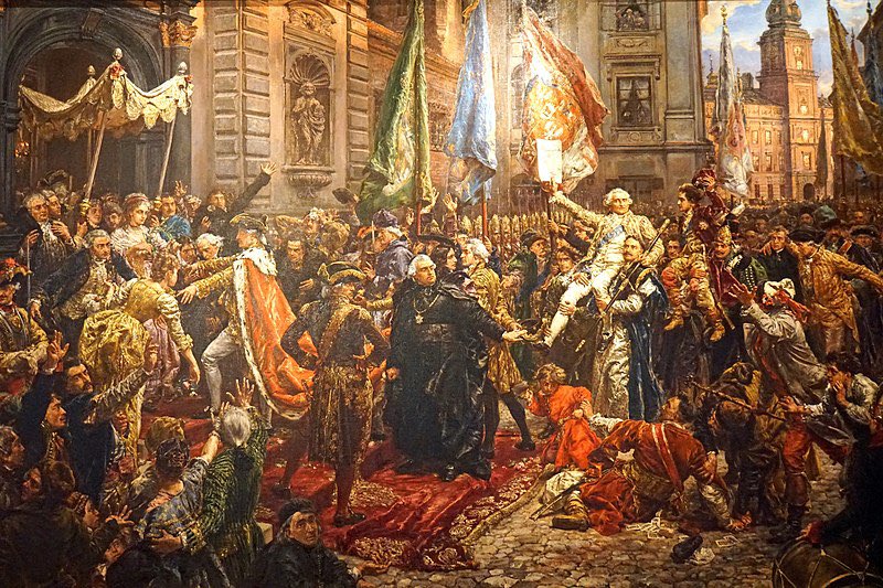 Under the reign of Stanisław II August, the Constitution of 3 May 1791 is seen as “the first of its type in Europe”. youtu.be/KQTq07gihqg #PolandConstitutionDay #Poland #Lithuania #JanMatejko