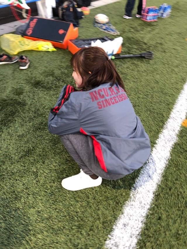 NcuRugby's tweet photo. 🏉部員紹介No.19🏉

①間瀬はるか　経済学部.公共政策学科.3年　マネージャー
②半田高校
③おすすめの俳優→北村匠海
④名市大ラグビー部の魅力
　なかよし🦖 https://t.co/Znv7ERjn8q