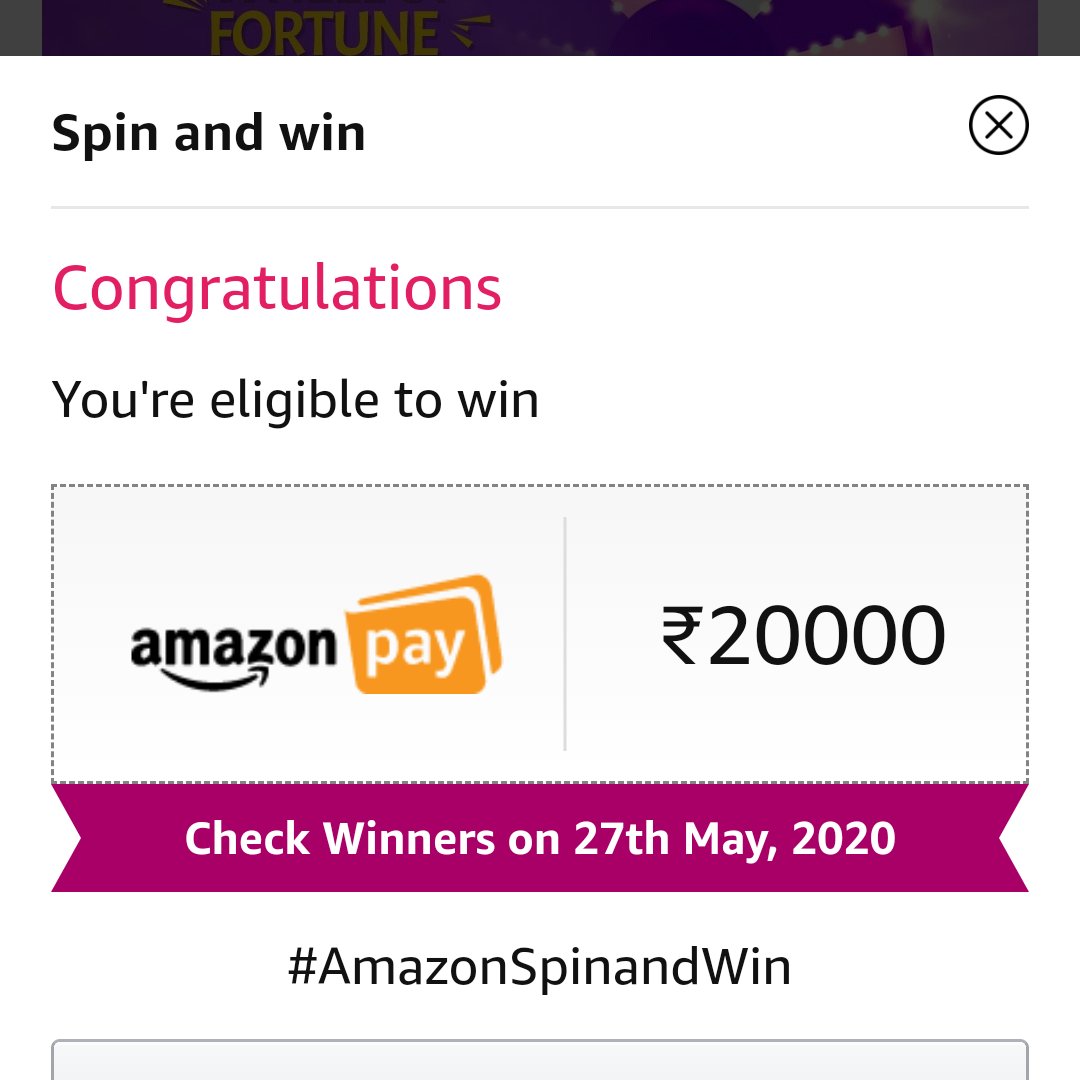 PreetiAp's tweet photo. #AmazonSpinandWin https://t.co/xlmld0wFBw
