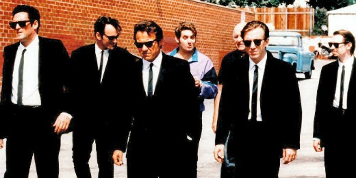 Reservoir Dogs. That’s a Quentin Tarantino movie all over haha, reminds me so much of The Hateful Eight, which is my favorite movie ever. That song ''Stuck in the middle with you'' when he’s dancing before torturing someone, damn so good ahaha. 