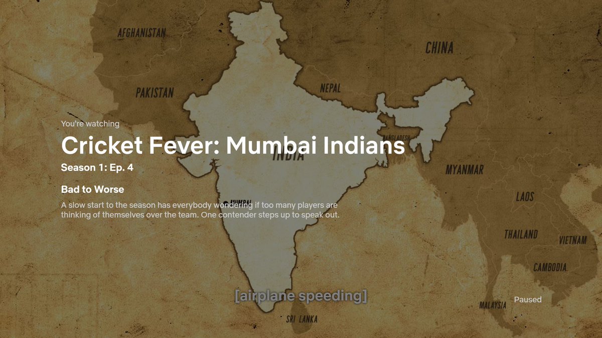 jagz_23's tweet photo. Was watching Cricket Fever: Mumbai Indians on Netflix and came across this map of India. @NetflixIndia Why on earth do you think this is the correct map of India? As far as I know, in India atleast, we dont use this map. @mipaltan @PMOIndia @narendramodi @sachin_rt @ndtv @aajtak https://t.co/3uheVBzvtb
