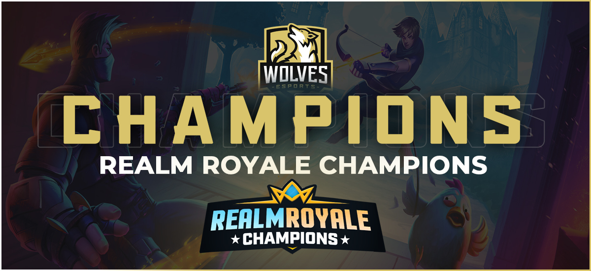 wolves_esports's tweet photo. We've won the "Realm Royale Champions"!!

Congratulations to the boys, well deserved with 3 wins out of 3 matches during the last day

Also ggwp to @TKAAUT for some great fights during the season. We also warned you last week we'd come for that top spot ;)

#KeepHowling https://t.co/hs5pLnpxuA