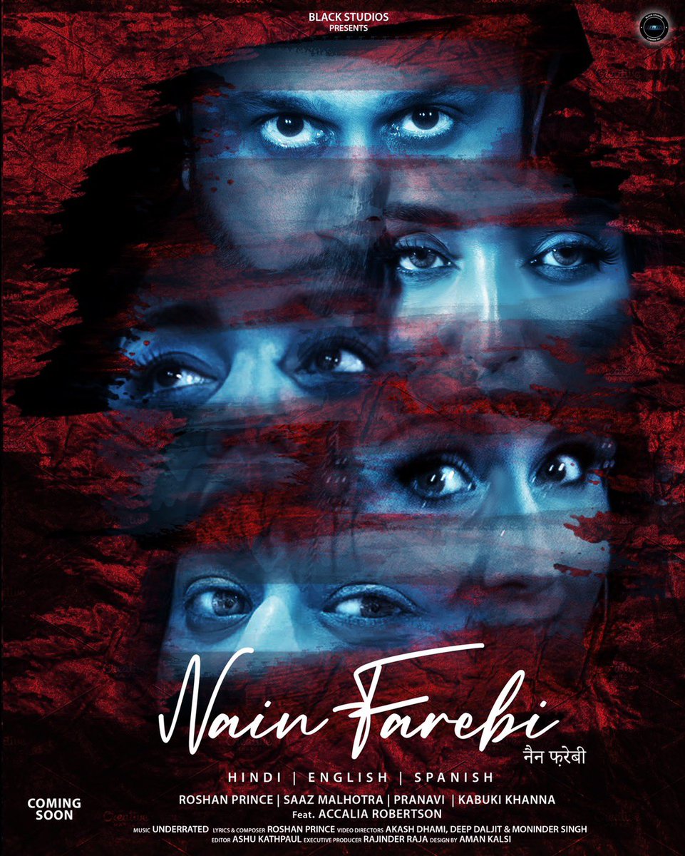 Happy To Announce Our Next Song “Nain Farebi”  Collaboration of the ultimate Talent around the world.. In Three Different Languages. #Hindi #English &amp; #Spanish....!! Only on #BlackStudios