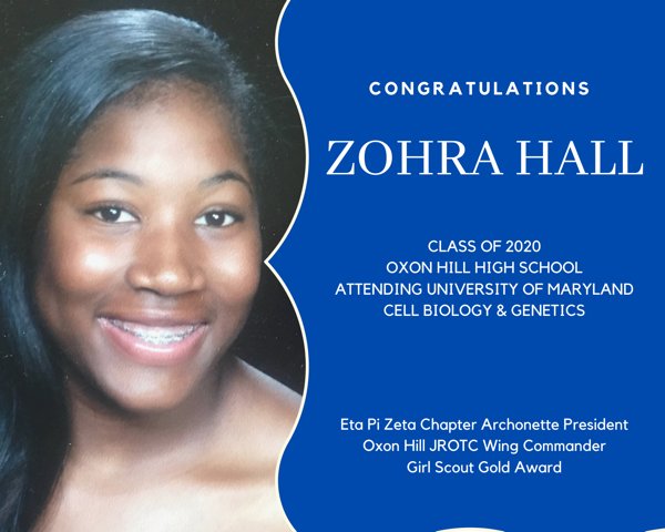 ZPhiB_EPZ's tweet photo. Congratulations to our Archonette President ZOHRA HALL, daughter of Soror Karon Hall on this milestone. We are very proud of you! π #FearTheTurtle #UMCP #Archonette #JrROTC #GirlScout #HPiZ1973 #MoCoZetas #EtaPiZetaChapter #MontgomeryCountyMD https://t.co/9n3jkfRtRY