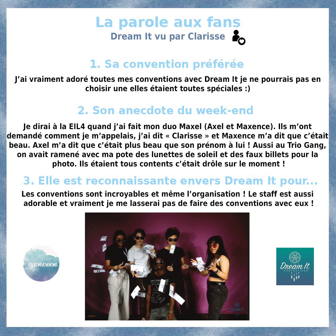 FrConventions's tweet photo. La #EIL4 à travers l’œil de Clarisse 👁 https://t.co/8yAvnLt1NI