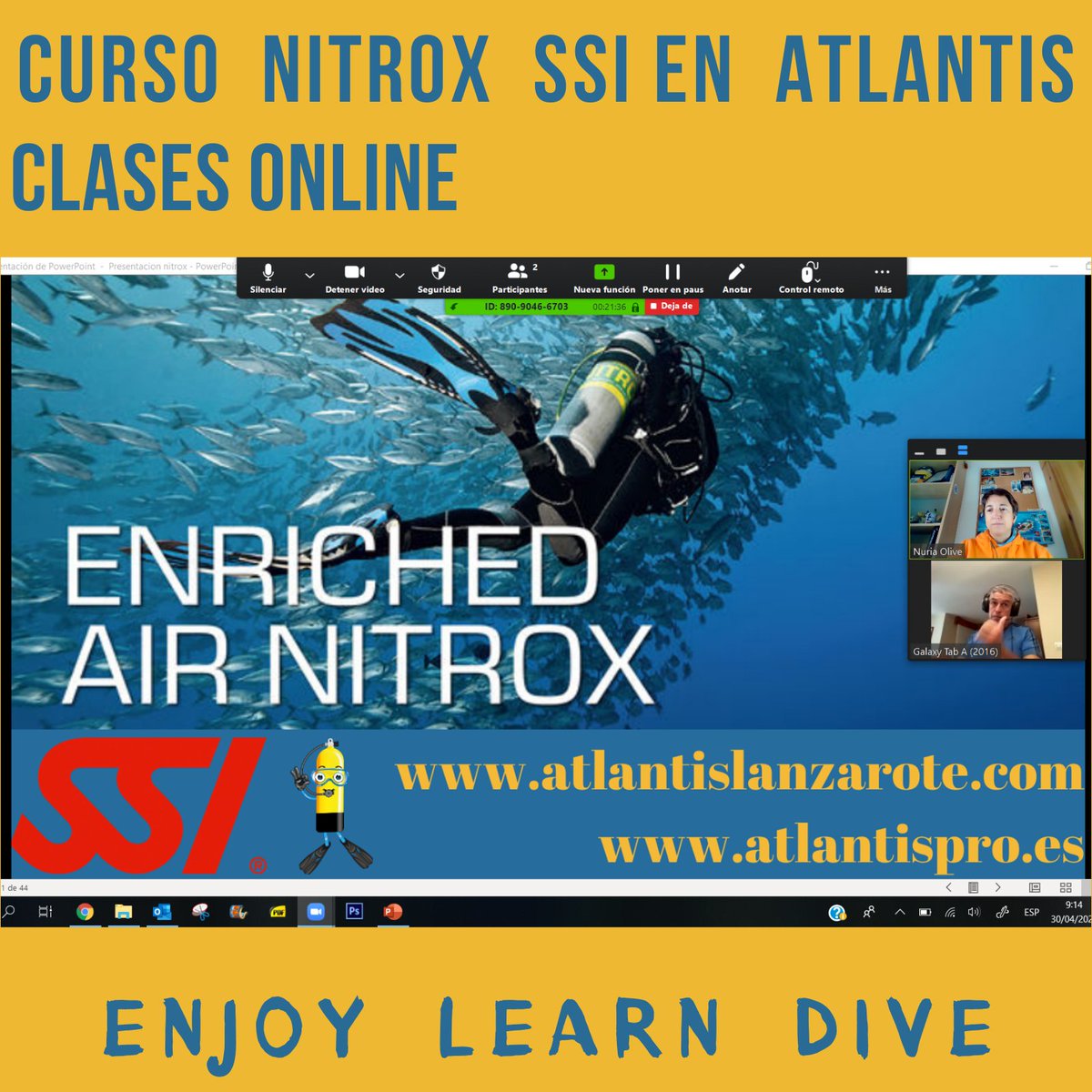 Manuel está pensando en su viaje al Mar Rojo en cuanto nos dejen volar!!⁠ ¿Y qué hace?
⁠🌟🌟🌟🌟🌟🌟🌟🌟
🤿🤿Oferta del curso de Nitox SSI ONLINE 💻⁠
🔗 atlantislanzarote.com/prod…/curso-nitrox-ssi-online/ 🔗⁠
💰 Sólo 75€ 🤑⁠
#wearessi #enjoylearndive #atlantislanzarote