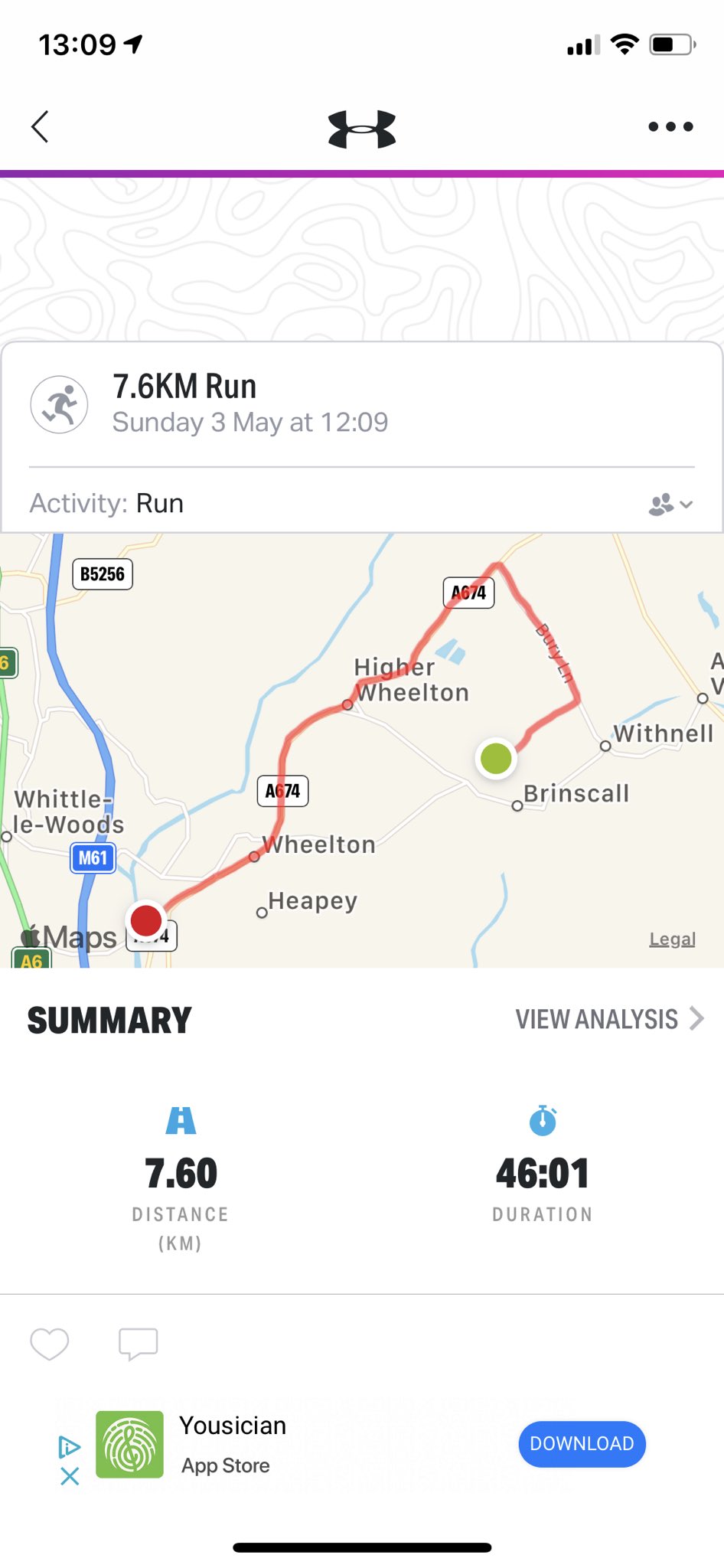 3 Km Distance From My Location Mark Hague On Twitter: "Can't Go In The Gym But Nobody Said I Can't Run To  It! Pleased 1) I Could Do The Whole Thing Without Stopping 2) Decent Time  And 3)