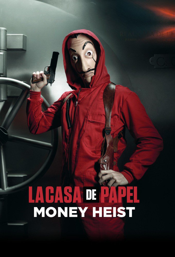 • La Casa de Papel •(Netflix | Action, Crime, Mystery | 2017— | 4 seasons—)Juga dikenal dengan judul "Money Heist", serial ini bercerita tentang sekelompok perampok yang melakukan perampokan paling sempurna dalam sejarah Spanyol.