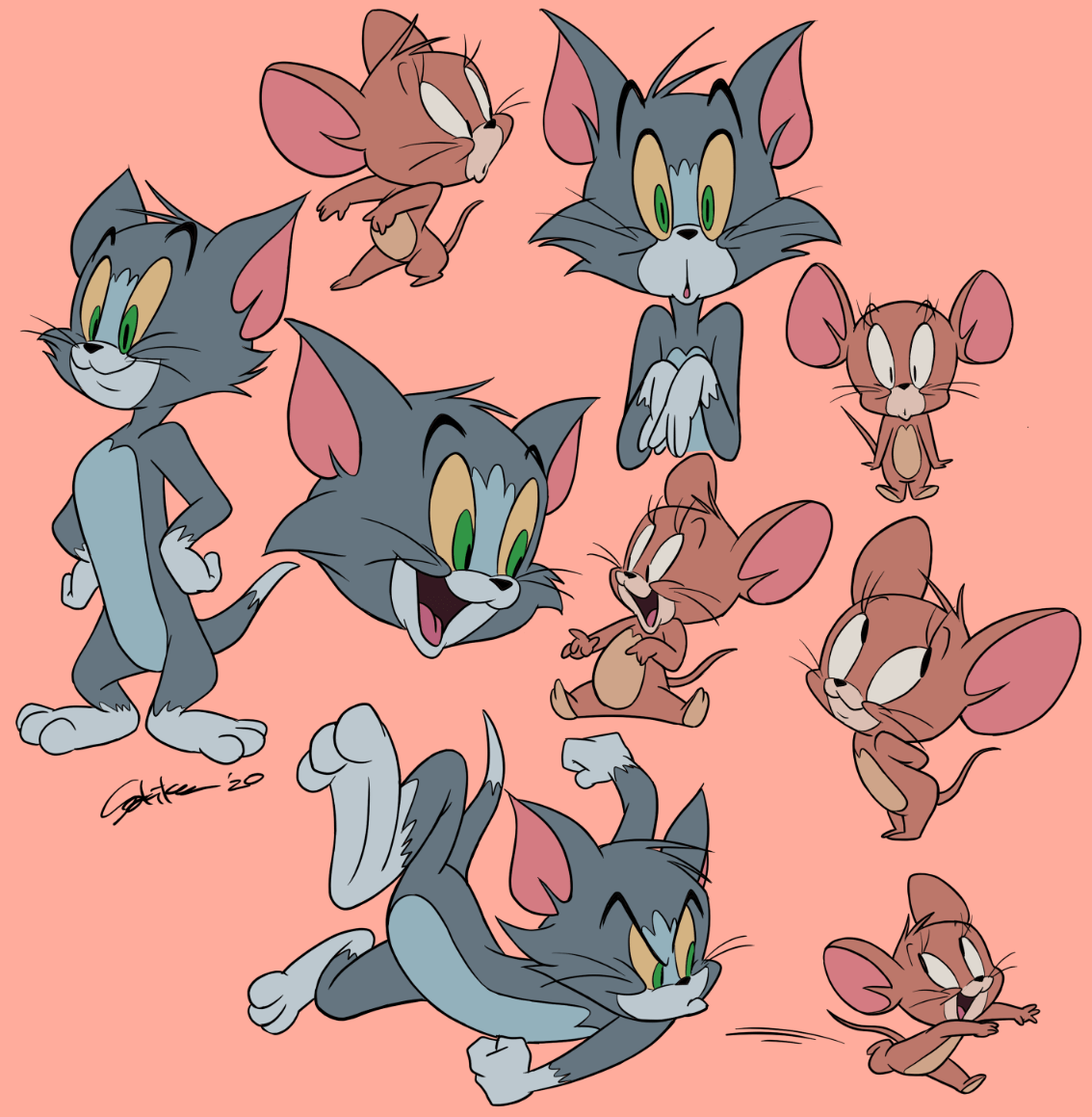 「Tom and jerry ?? 」|Sakiko🐌のイラスト