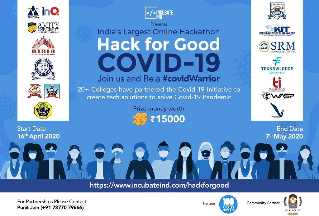 girlscriptkochi's tweet photo. TL:DR, Girlscript Kochi is the community partner for an Online hackathon by Incubate Ind. Theme: Ideas that can stop the spreading of COVID-19.

https://t.co/IHNUZklIeT https://t.co/wlsv34Oia4