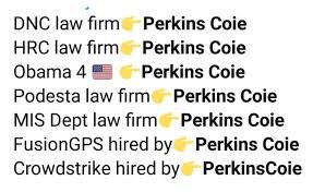 Same ppl(Perkins Coie)that colluded w/ FBI & media to spread Russia hoax Steele dossier were also in charge of the DNC "hack" dossier which they gave to WaPo but NEVER produced an un-redacted or final forensic report for the govt because FBI never required it. EVERYTHING IS A LIE