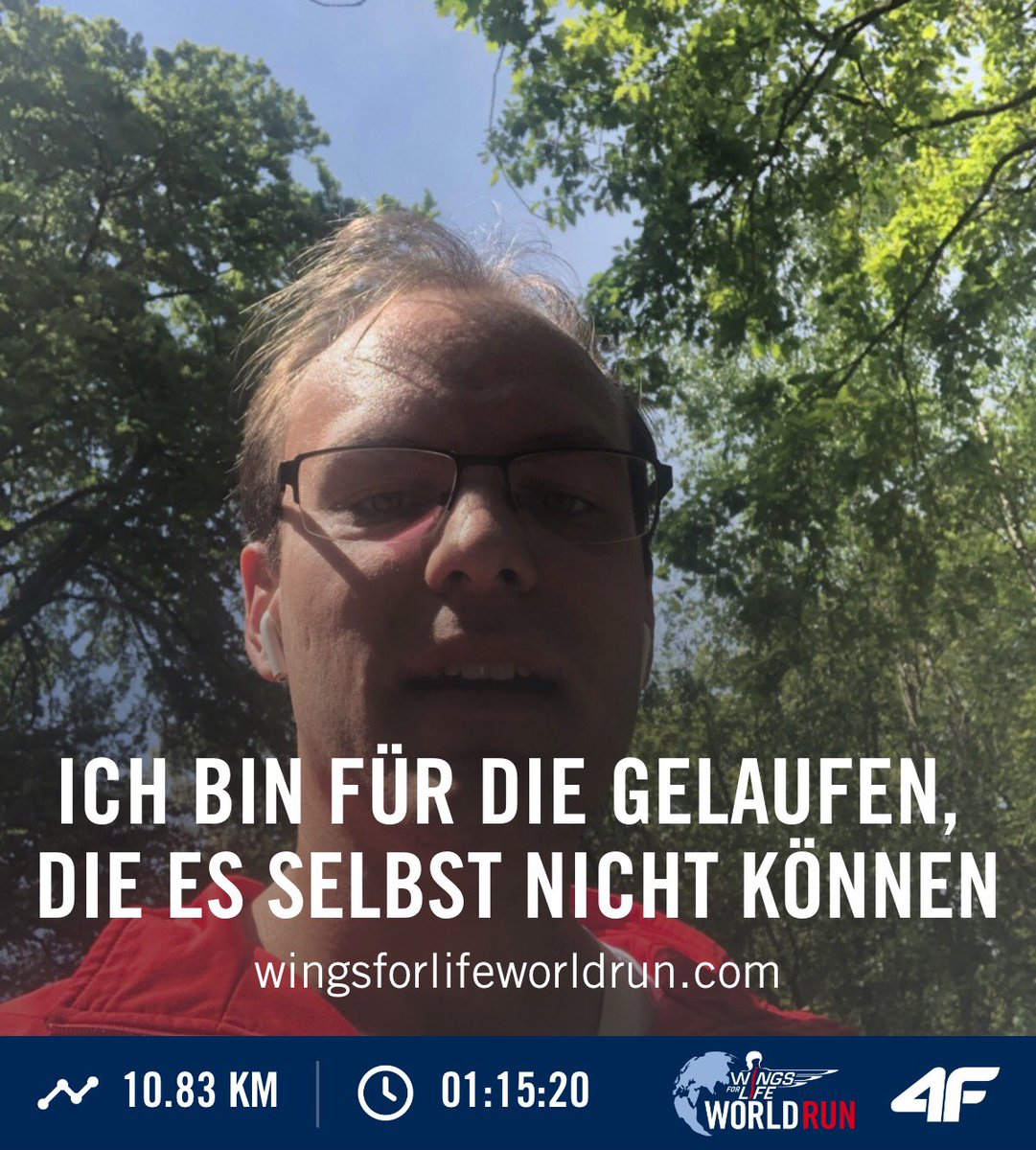 divers_e's tweet photo. Ich bin gerade 10.83 km  beim Wings for Life World Run 2020 gelaufen. #WingsforLife #WorldRun #apprun https://t.co/uukAHA5rvM