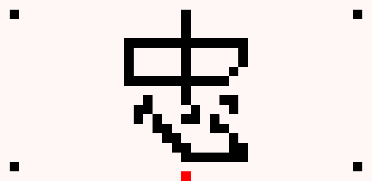 DuetSol's tweet photo. Tadatomo head band//pixelise letter is real tough and have to add some red to make it less bland #放サモ https://t.co/5SWuJLWThn
