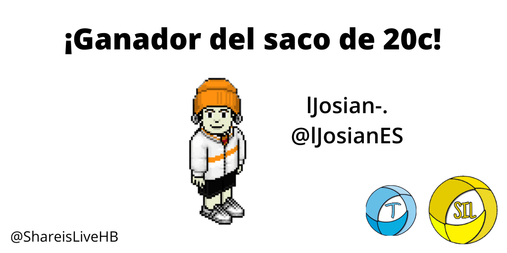 ShareisLiveHB's tweet photo. 🥳¡El ganador de los 20c es... @lJosianES!

Muchísimas gracias a todxs por participar. Sabéis que cada pocas se realizan sorteos, así que no os desaniméis!

➡️Pruebas; https://t.co/PEejzAZ3aa
➡️@treckhabbo se pondrá en contacto con el ganador y gestionará la entrega del premio. https://t.co/WjvMzFjxqO