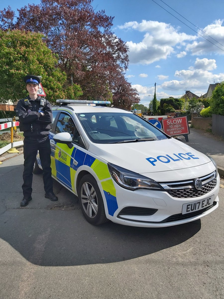 Myself and PCSO Brown went patrolling for the first time together and attended Saffron Walden skate park where youths made off from us knowing they shouldn't be there. Then we closed a road for road work hole covers not adequately secured. #protectingandservingessex