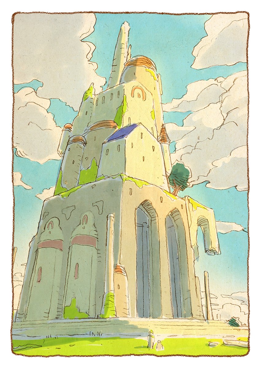 作品紹介その1
「NOSTALGIA vol.02 」主の去った石の庭ゴーレムたち、悠久の時の中で彼らが見つけたものは・・・。見たことないのになぜか懐かしいそんな気分を小さなイラスト集にしました。A6・24ページ・600円(税抜き)
#エアコミケ #サークル #頒布販売
https://t.co/7DXYZDXXau 