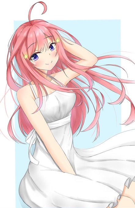 ヒロさんがTwitterに投稿した中野五月(五等分の花嫁)のイラスト。