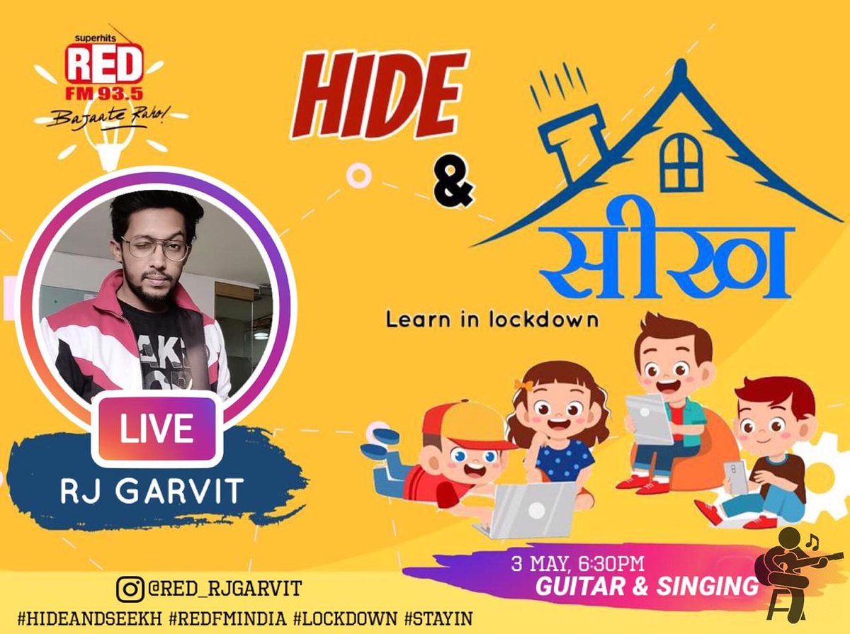 garvit_shr's tweet image. तार भी छेड़ेंगे, तान भी छेड़ेंगे..
#HideAndSeekh
#guitarlessons #singinglesson #voice #strings #chords #learninlockdown #radioconnects #3may #sunday #instalive #livesession #livelesson #rjgarvit #vellapantidotcom #vellagarvit #vellapanti #covıd19  @RedFMIndia #bajaateraho