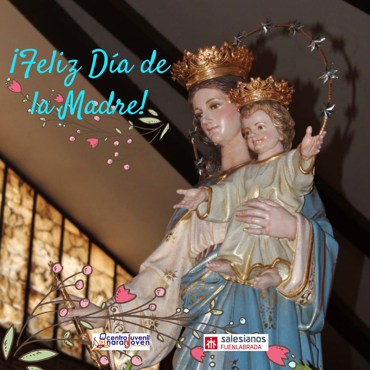 CJNaranjoven's tweet photo. ¡Feliz día de la madre!
Gracias a todas las madres por cuidarnos, por su amor incondicional y por acompañarnos hasta el final.
A ti, María Auxiliadora, gracias por estar en nuestro corazón y arroparnos con tu manto.
🌷👩 #Diadelamadre #MariaAuxiliadora https://t.co/5TjVQc18TQ