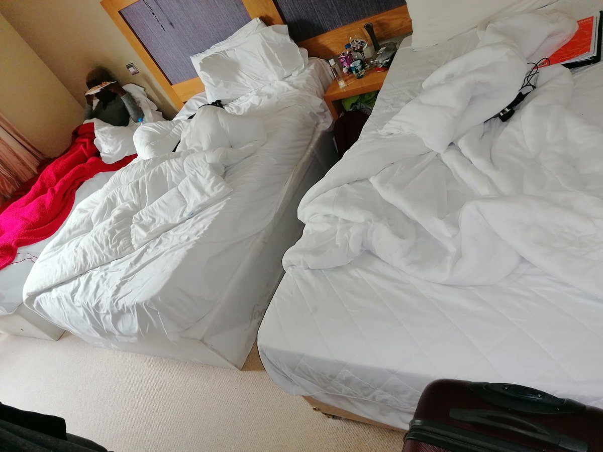masi_asylum's tweet photo. One of your many roommates tests positive for #COVID19. Everyone who shared with them has to go into isolation. That's grand but then isolation is again 1 bedroom with many beds. Starved then served crap. This is Temple Direct Provision centre in Moate Westmeath @LeoVaradkar https://t.co/qky3xLqse0