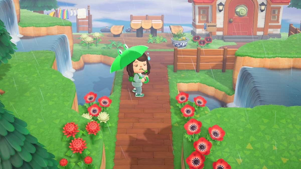 trufflekey's tweet photo. Rainy but beautiful day on CocoKey! #AnimalCrossing #ACNH #NintendoSwitch #CocoKey https://t.co/qYGCjoYgzy