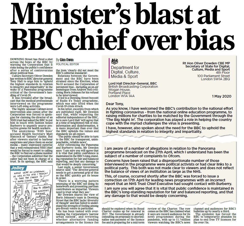 mrjamesob's tweet photo. I read this twice and can’t see a single reference to, never mind refutation of, the testimony given by the medics on the programme. It’s the starkest example yet that the Vote Leave government is trying to make confected tribal allegiance more important than evidence. Again. https://t.co/eghx7lRrKx