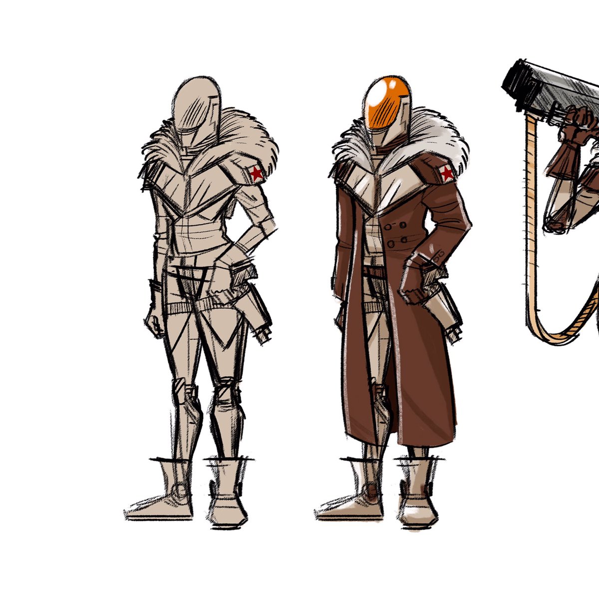 TwentyoneAvenue's tweet photo. Final studies of the #battlesuits for #TheCosmonautsConstruct.
Developed by @gamechuckdev
Story by @doraspacexplora
Art by @TwentyoneAvenue

#videogame #interactivecomic #gamechuck #comics #scifi #illustration #sketch #conceptart #characterdesign #steam #twentyoneavenue https://t.co/8ihQBBEKGL