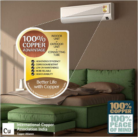 Copper_India's tweet photo. Always look for the 100% Copper Advantage Sticker! It’s not just sticker, it’s your peace of mind guaranteed! Ensure to check the sticker before buying or inquire with the salesperson if it’s 100% Copper AC.
#100PercentCopper100PercentPeaceofMind #CopperAC #Aircon #ICAIndia https://t.co/p5MjLNLSZu