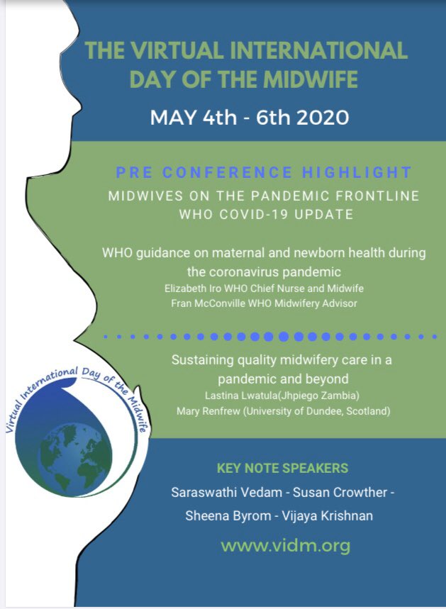 VIDofM's tweet photo. Have you put this in your diary? It may be the only international Midwifery conference held this year. Our twelfth year of helping to save the planet by a virtually non existent carbon footprint. Please RT @FrankaCadee @Humanisingbirth @world_midwives @MidwivesRCM @RCM_SMF https://t.co/XOgsiQxcIR