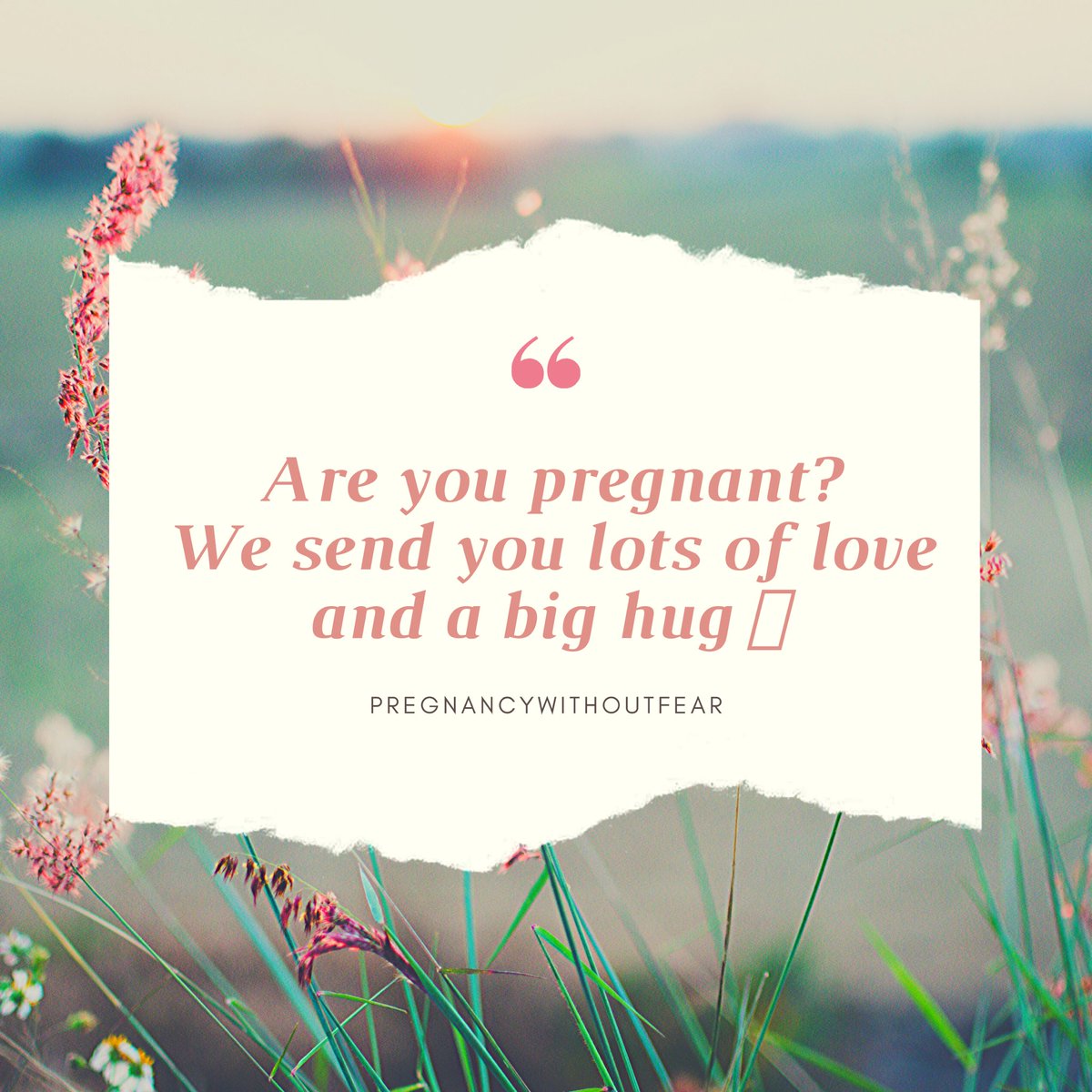 You need to be hugged. You are going through turmoil as to where you can birth. Who will be there to support you? How will your birth be? You are not alone. We just wanted to send a virtual hug. You deserve it🌺