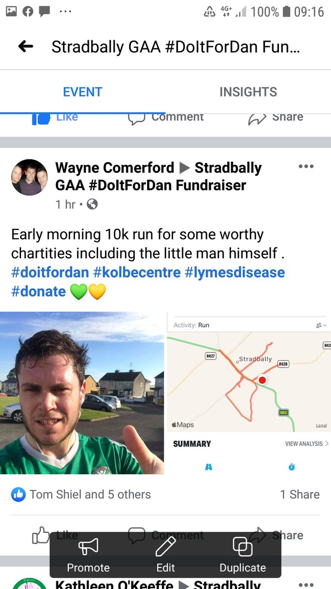 Stradbally_GAA's tweet photo. Great start to our 1000km https://t.co/B7hzpYaWzU