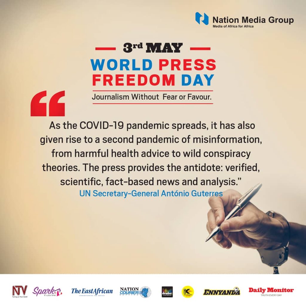 DailyMonitor's tweet photo. Happy #WorldPressFreedomDay2020 https://t.co/G7BSDcXXM3