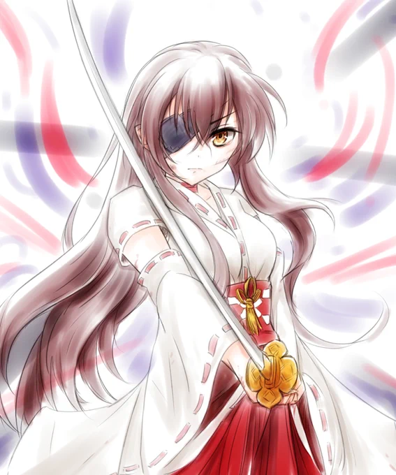 鬼神!神凪怜!!裏世界の怜さんです(^^ かっこよく描けた#グリイラ 
