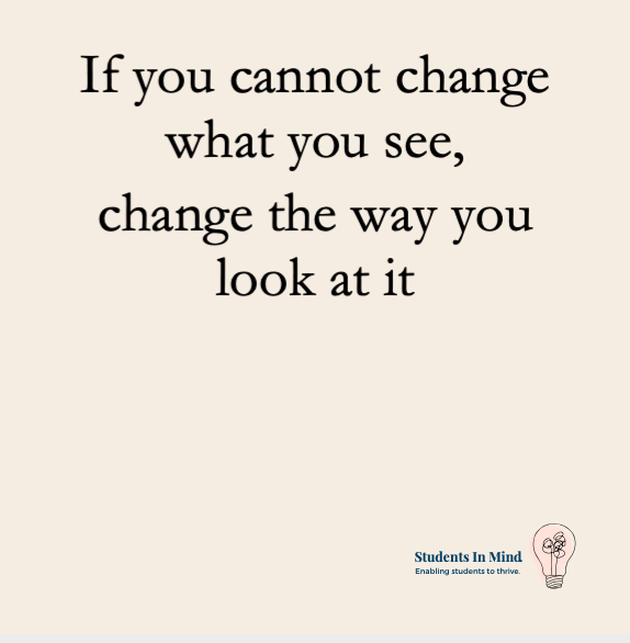 Perspective is everything.
#studentwellbeing #changeyourviewpoint #lovelife #mentalhealth #studentsinmind