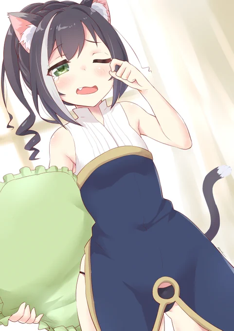 寝ぼけて前後ろ逆のキャルちゃん
#プリコネR #キャル 