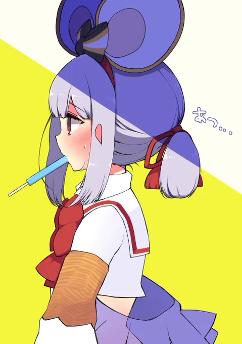暑いのでポニテビカラちゃん 