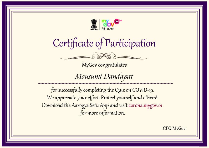 thatlovabledrug's tweet photo. I am a 'Enthusiast Level 1' with MyGov. Earn your badge by Engaging with MyGov https://t.co/IcM1Qq8O3j #COVID19India #coronaawareness https://t.co/1QYODZhUta