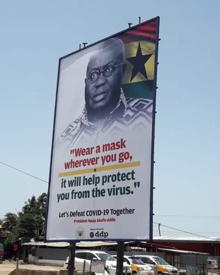 I keep saying that, this government is in need of Ministry For Common Sense. 

You mount a signboard to create awareness for people to wear a facemask, but the person in the picture is not wearing one.

Waste of public funds k3k3