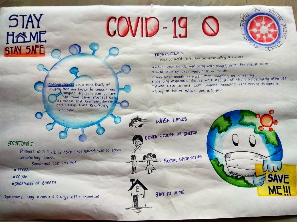 Mayur_chira's tweet photo. Nss volunteer_Harshada C.Arunamai College of pharmacy Mamurabad Jalgaon Maharashtra drwing pic to awareness of corona,also draw Rangoli.
#StayHomeStaySafe
#CoronaWarriors
#BreakTheChain https://t.co/D3P6pRCBFd