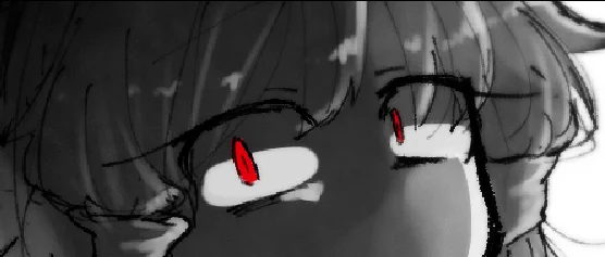 こういう無表情時の目つきが好きって話をしたかった 