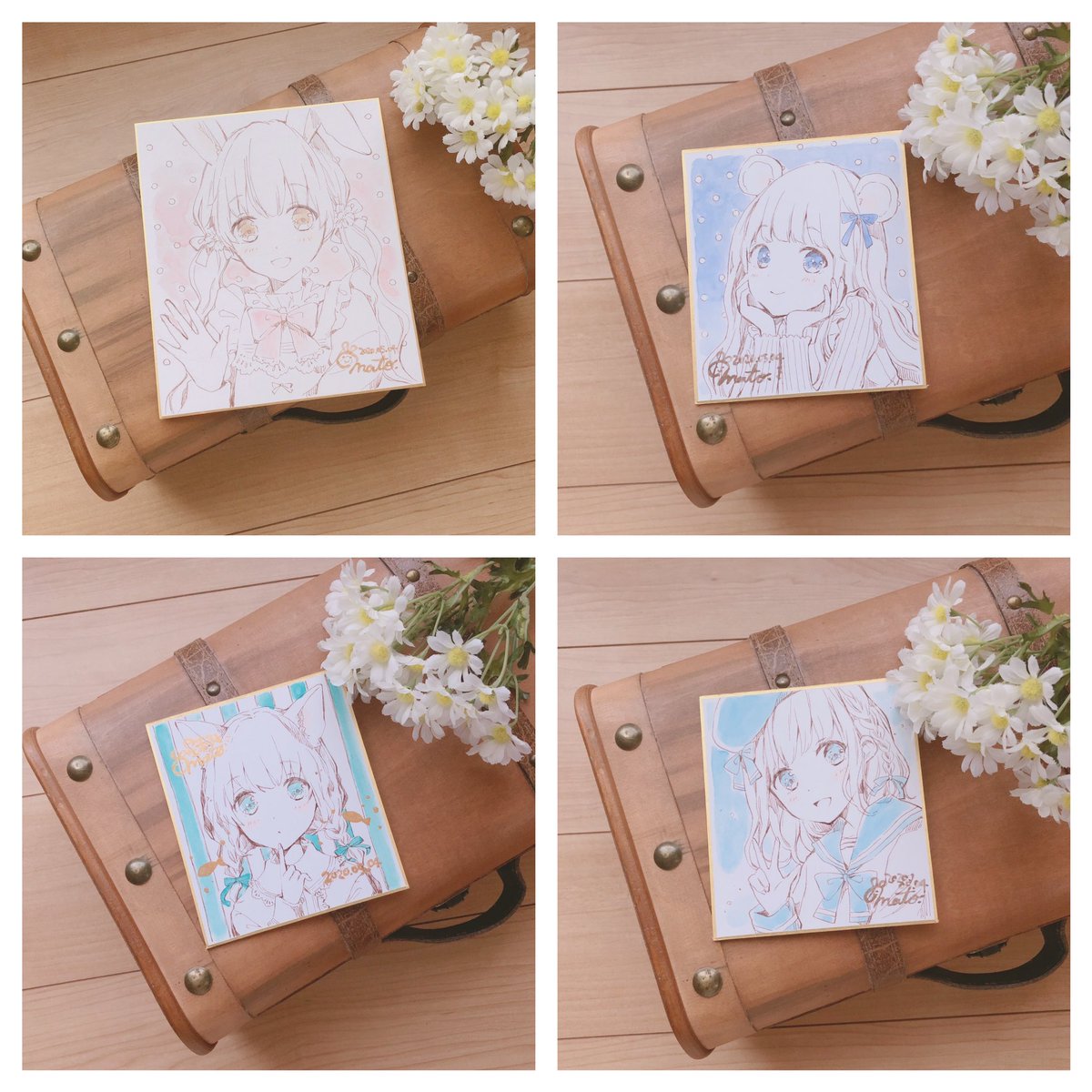 色紙描けました〜!明日のAM11:00〜boothで通販開始します〜。よろしくお願いします!
https://t.co/QqFQNqkElH 