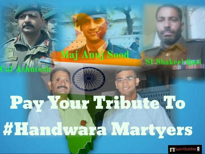lala15380's tweet photo. Pay Your Tribute To #Handwara Martyers by Retweet & Share
#HandwaraEncounter #Handwara_Encounter #HandWara #Kashmir #IndianArmy #Martyers #21RR #JKPolice #JammuAndKashmir #TributetoHandwaraMartyers #Army #ColAshutosh #MajAnuj #SIShakeel https://t.co/5NSlWkn57J