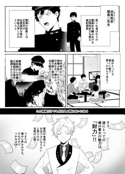 エリート校ボンボンの先輩がド底辺校の後輩をおとしたい編①【2/4】 